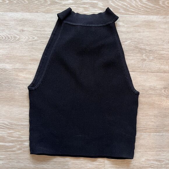 Aritzia Babaton Sculpt Knit Mockneck Halter Top-Size S - Picture 3 of 7